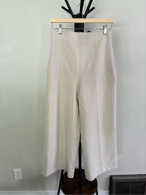 Zara Wide-Leg High Waist Light Weight Cropped Pants